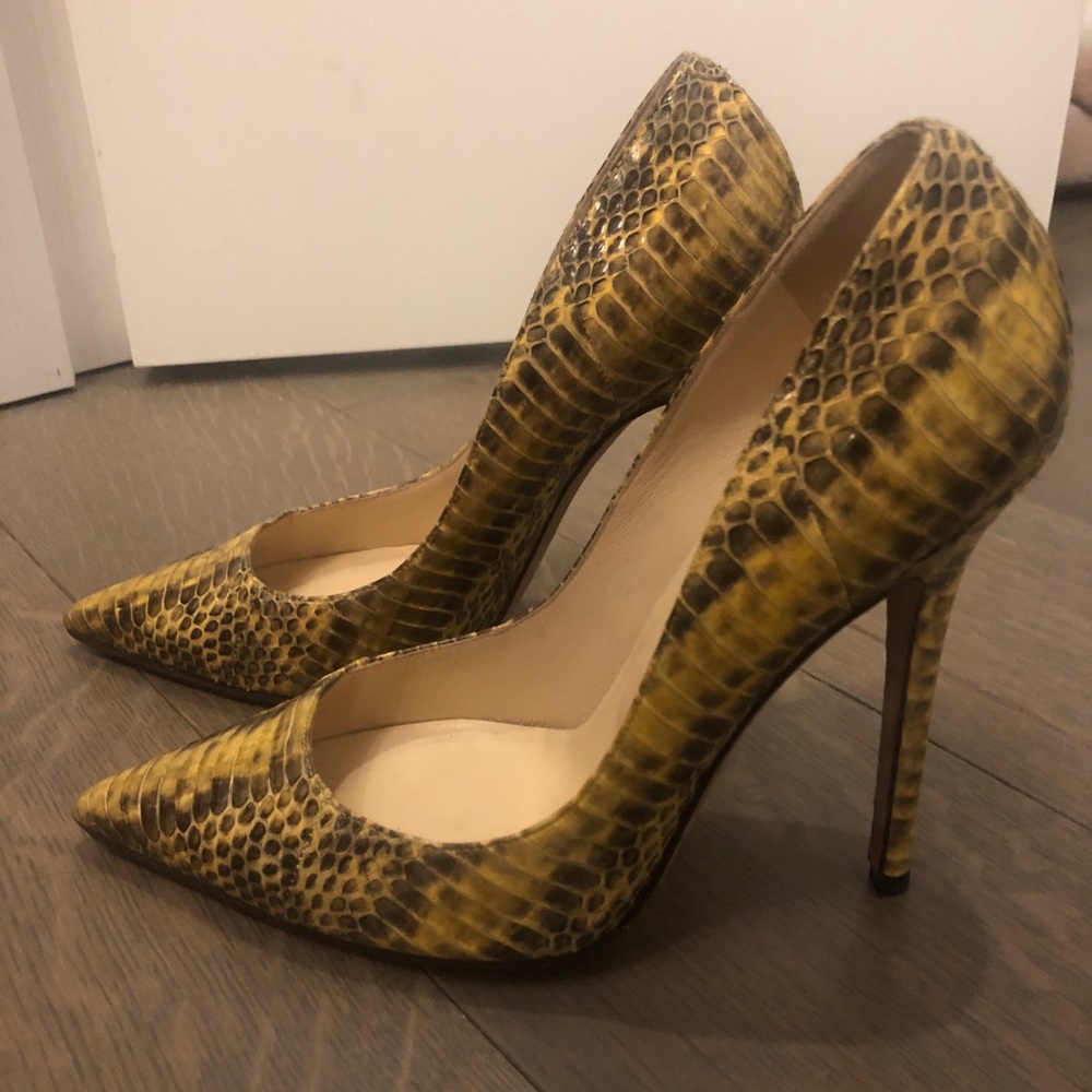 Jimmy Choo Anouk Python Leather Pumps - image 2